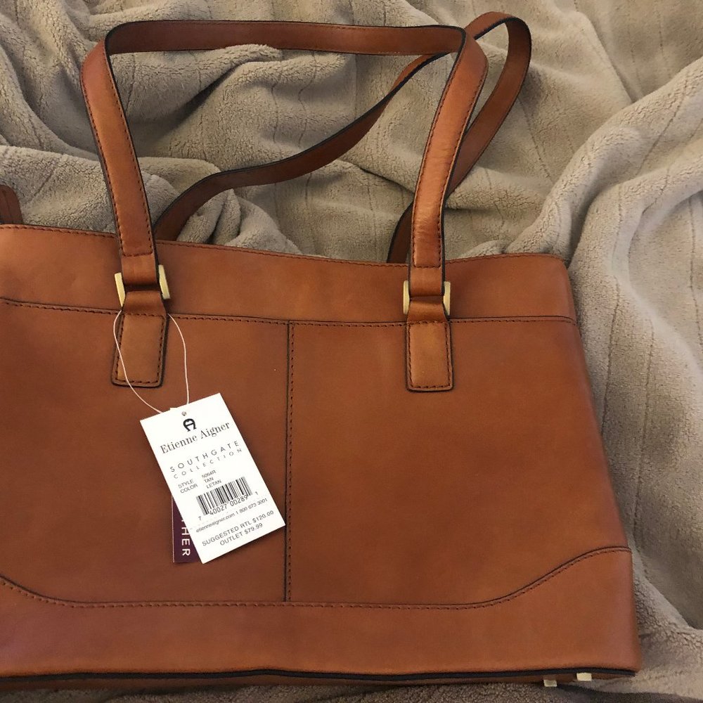 Etienne Aigner Brown Leather Handbag
